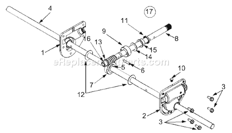 Page D Diagram and Parts List for 31AH553G401 2001 Yard Man Snow Blower